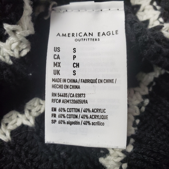 American Eagle oversized striped pocket sweater S - Picture 4 of 6